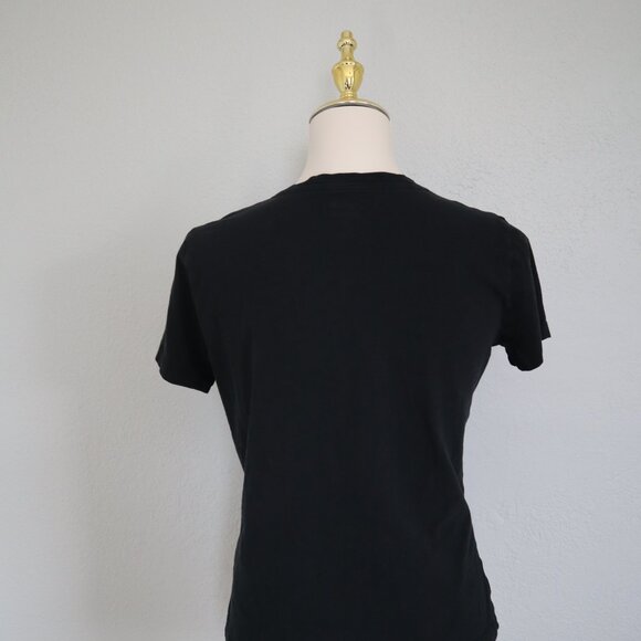 Madewell Black V-Neck Cotton Tee (Size S) - Picture 2 of 3
